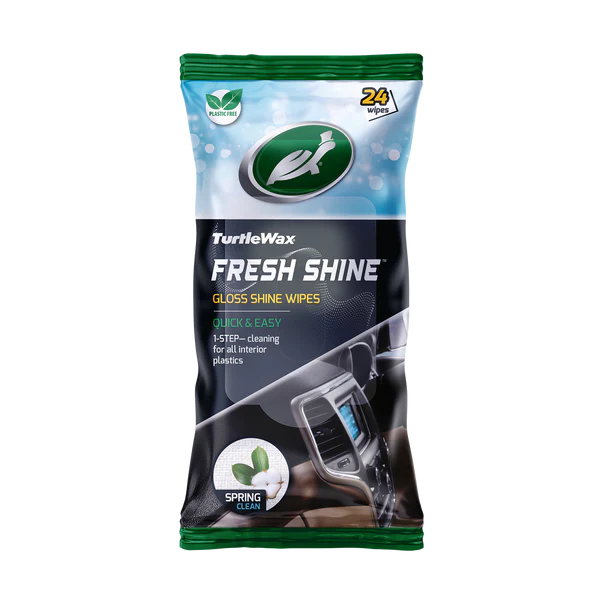 Turtle Wax Fresh Shine Gloss Wipes, Spring Fresh (Pack of 24) – – Now available at MTN Shop UK.