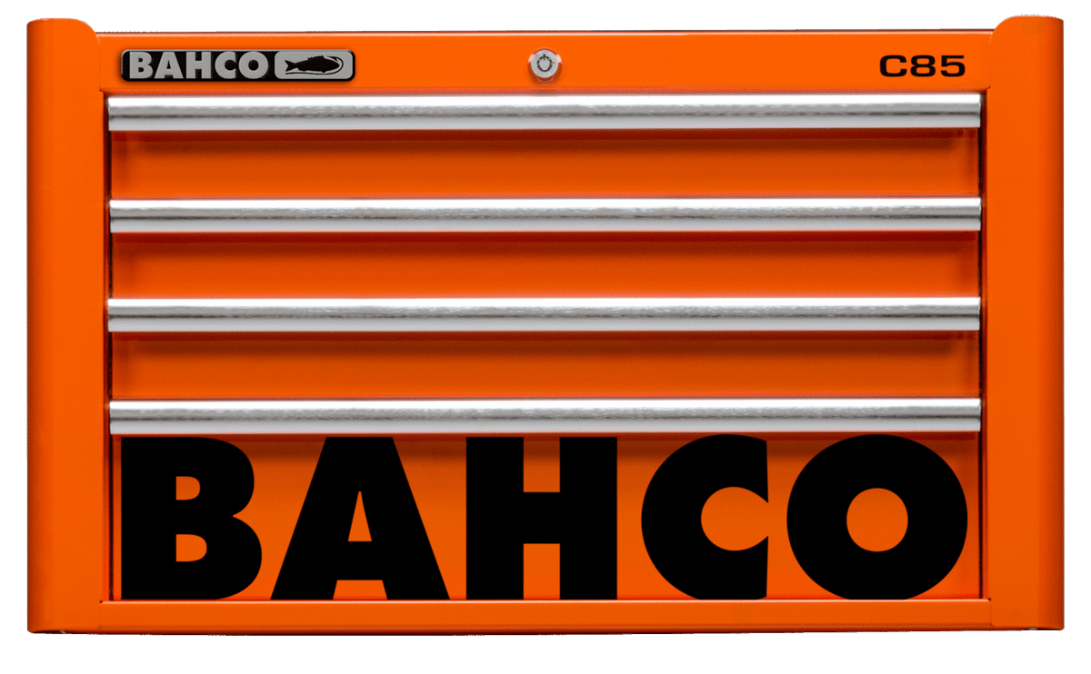 Bahco - Bahco 1485K4 26in Classic C85 Top Chest with 4 Drawers - Orange Bahco C85 tool cabinet with four drawers. - imagen 2