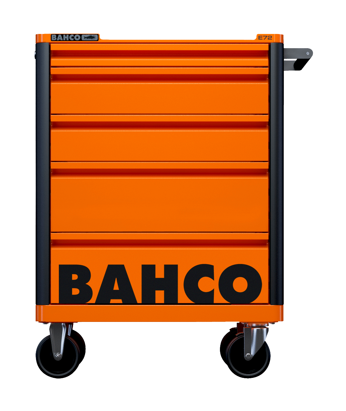 Bahco - Bahco 1472K5 26in E72 Storage HUB Tool Trolley with 5 Drawers Orange - Orange Bahco tool storage trolley with wheels. - imagen 2