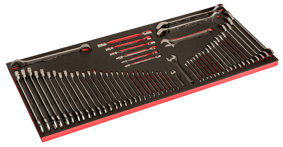 Bahco - Bahco XXL Tool Trolley General Purpose Tool Kit, 488 Piece - Comprehensive wrench set in custom foam organizer tray. - imagen 3