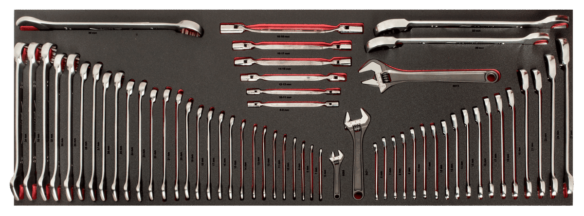 Bahco - Bahco XXL Tool Trolley General Purpose Tool Kit, 488 Piece - Comprehensive wrench tool set in organized foam tray. - imagen 4
