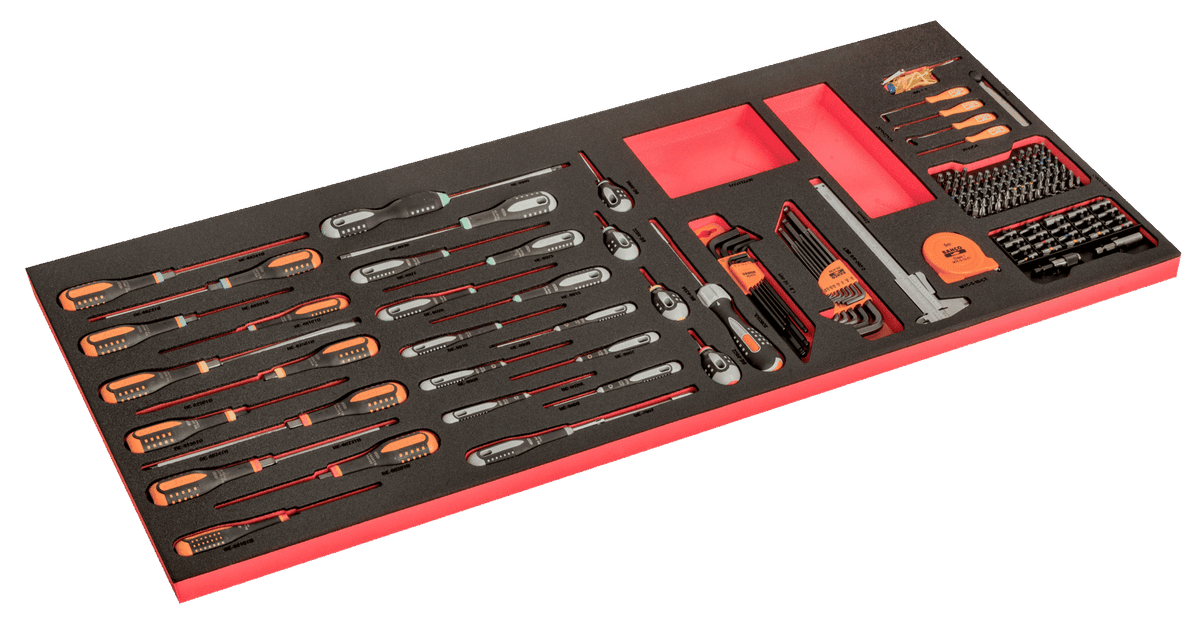 Bahco - Bahco XXL Tool Trolley General Purpose Tool Kit, 488 Piece - Comprehensive mechanical tool set with ratchets and screwdrivers. - imagen 7