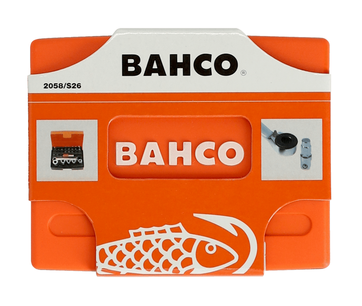 Bahco - Bahco 2058/S26 1/4in Drive Ratchet Socket Set, 26 Piece - Bahco 2058/S26 insulated socket set packaging. - imagen 4