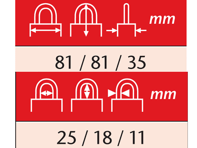 ABUS Mechanical 20/80mm Diskus® Plus Padlock Carded - imagen 4
