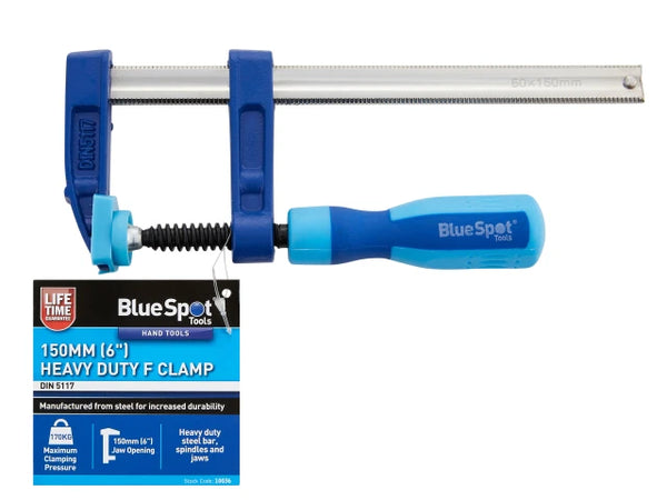 BlueSpot Tools Heavy-Duty F-Clamp 50 x 150mm – – Now available at MTN Shop UK.