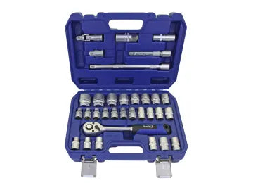 BlueSpot Tools 1/2in Hex & 12 Point Socket Set, 32 Piece – – Now available at MTN Shop UK. - imagen 2