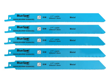 BlueSpot Tools Bi-Metal Reciprocating Saw Blade 240mm x 5 TPI Pack of 5 – – Now available at MTN Shop UK.