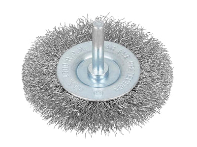 BlueSpot Tools Flat Steel Wire Wheel Brush 75mm x 6mm Arbor – – Now available at MTN Shop UK.