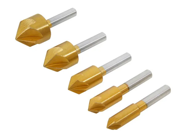 BlueSpot Tools HSS Titanium Countersink Bit Set, 5 Piece – – Now available at MTN Shop UK.