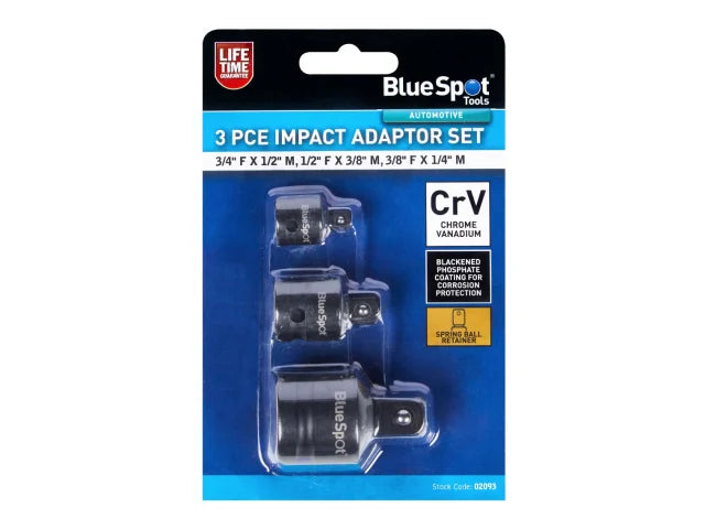 BlueSpot Tools Impact Adaptor Set, 3 Piece – – Now available at MTN Shop UK. - imagen 2