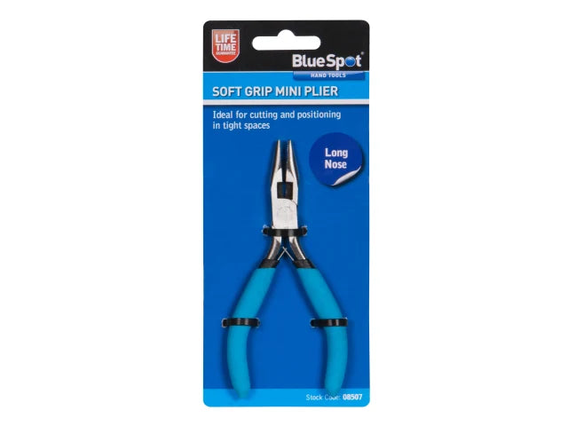 BlueSpot Tools Soft Grip Mini Long Nose Pliers – – Now available at MTN Shop UK. - imagen 2