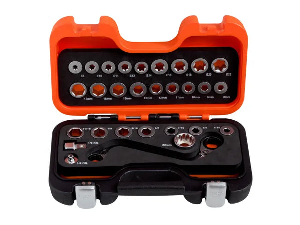 Bahco S Type Ratchet Ring Wrench & Adaptor Set, 29 Piece – – Now available at MTN Shop UK.