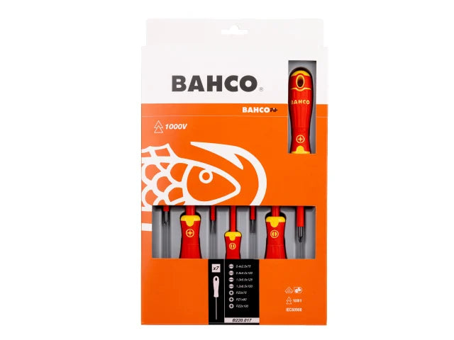 Bahco B220.017 BAHCOFIT Insulated Screwdriver Set, 7 Piece – – Now available at MTN Shop UK. - imagen 3