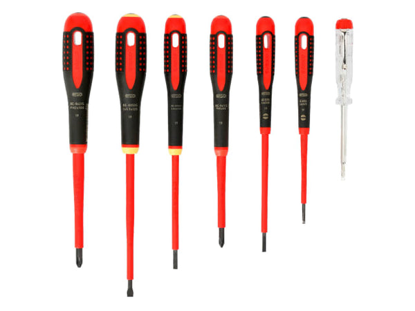 Bahco BE-9887S ERGO™ VDE Insulated Screwdriver Set, 7 Piece – – Now available at MTN Shop UK.