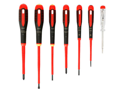 Bahco BE-9887S ERGO™ VDE Insulated Screwdriver Set, 7 Piece – – Now available at MTN Shop UK.
