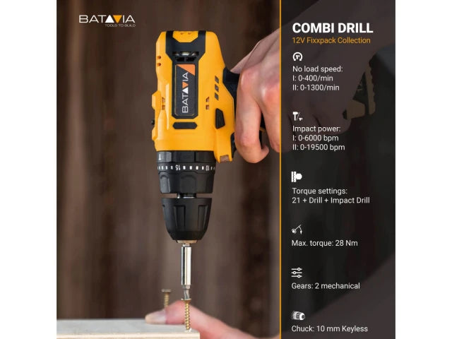 Batavia FIXXPACK Combi Drill 12V Bare Unit – – Now available at MTN Shop UK. - imagen 5