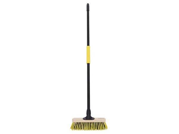 Bulldozer Stiff Dual PET Wooden Broom with Metal Handle 279mm (11in)