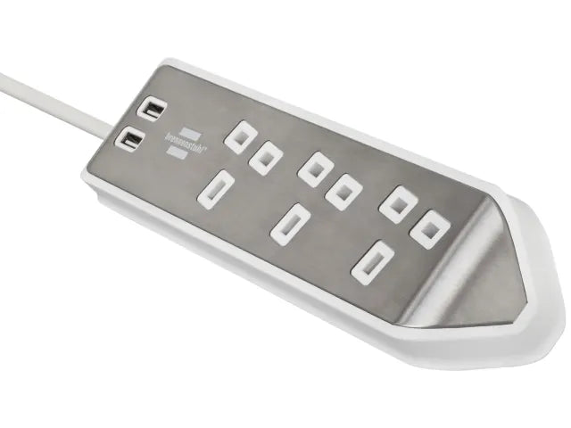 Brennenstuhl estilo Corner Extension Lead 240V 3-Gang 13A White 2m – – Now available at MTN Shop UK. - imagen 3