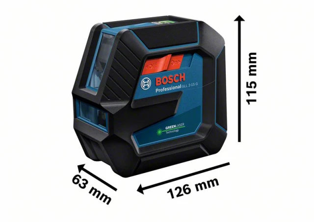 Bosch GLL 2-15 G Professional Line Laser + Universal Mount & Clamp – – Now available at MTN Shop UK. - imagen 2
