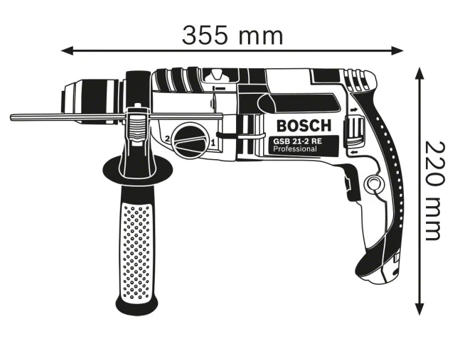 Bosch GSB 21-2 RE Professional Impact Drill 1100W 110V – – Now available at MTN Shop UK. - imagen 2