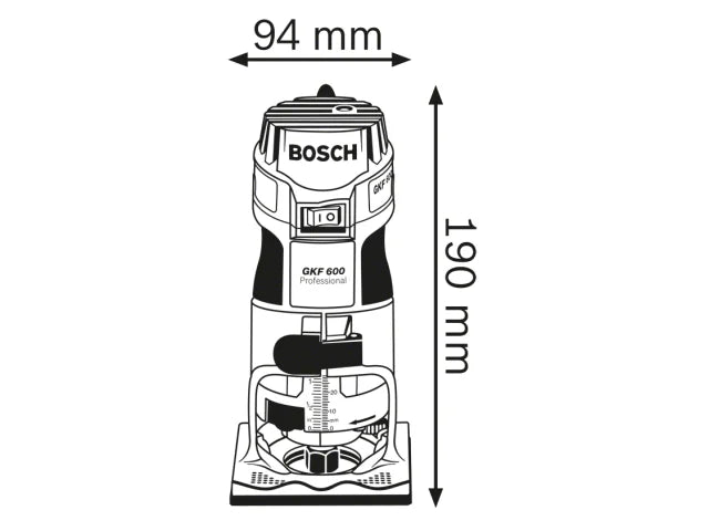 Bosch GKF 600 Professional Palm Router 600W 240V – – Now available at MTN Shop UK. - imagen 3