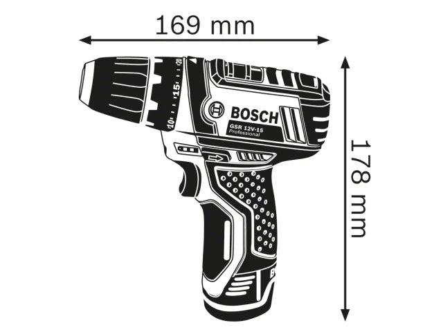 Bosch GSR 12V-15 Professional Drill Driver 12V 2 x 2.0Ah Li-ion – – Now available at MTN Shop UK. - imagen 3