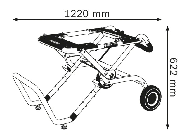 Bosch GTA 60 W Professional Table Saw Stand – – Now available at MTN Shop UK. - imagen 2
