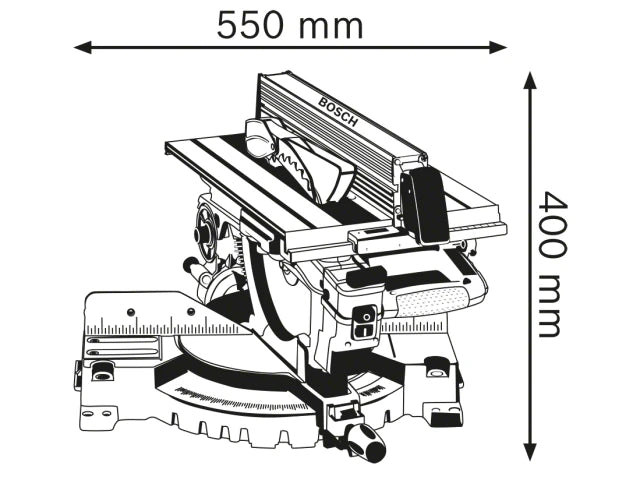 Bosch GTM 12 JL Professional Combination Saw 1800W 240V – – Now available at MTN Shop UK. - imagen 2