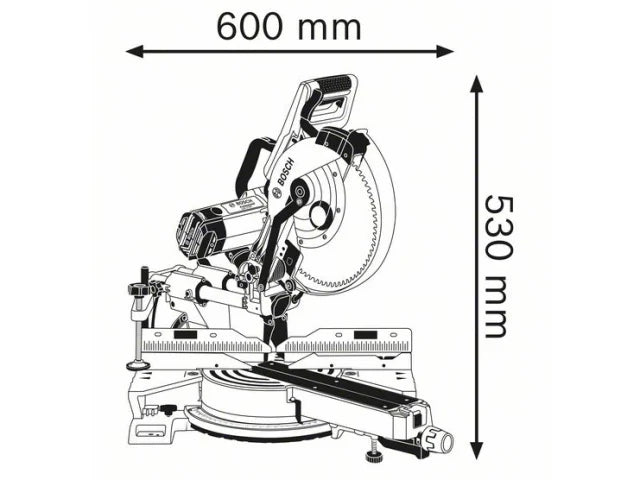 Bosch GCM 12 SDE Professional Sliding Mitre Saw 1450W 110V – – Now available at MTN Shop UK. - imagen 2
