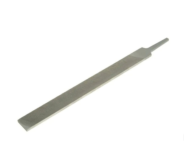 Bahco - Bahco BAHHB4 Hand Bastard Cut File, Unhandled - Flat metal file tool with textured surface and handle.