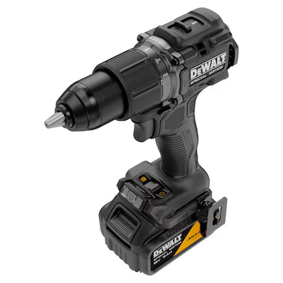 DEWALT 18V XR Mclaren Combi Drill c/w 1 x 5ah battery on a white background