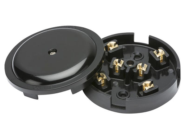 Dencon 6-Terminal Junction Box 20A Black