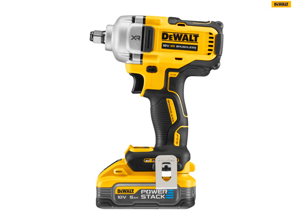 DeWalt DCF891H2T XR BL 1/2in HR Anvil Impact Wrench 18V 2 x 5.0Ah POWERSTACK Li-ion – – Now available at MTN Shop UK.