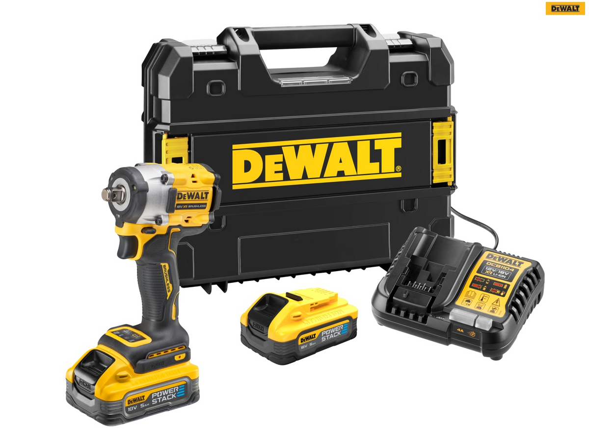 DeWalt DCF921H2T XR BL 1/2in Impact Wrench 18V 2 x 5.0Ah POWERSTACK Li-ion – – Now available at MTN Shop UK. - imagen 2