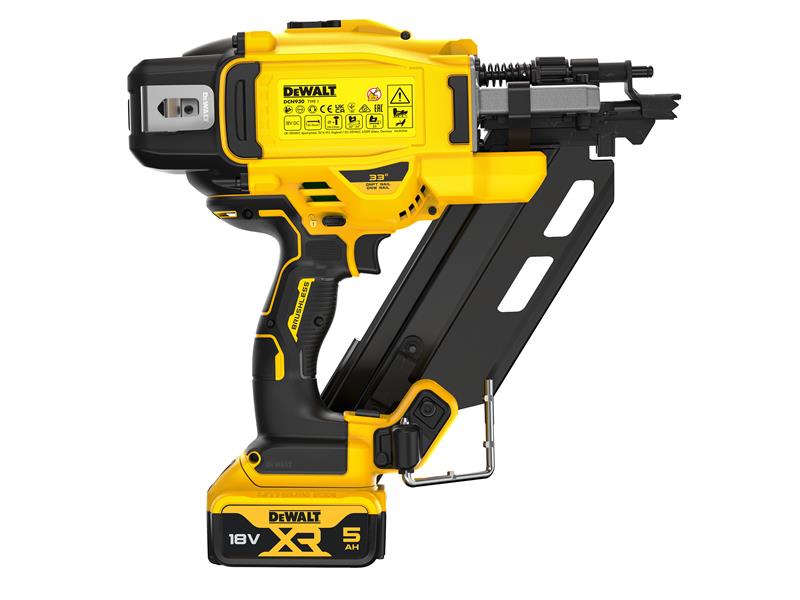 DeWALT Power Tools DCN930P2 XR Framing Nailer 18V 2 x 5.0Ah Li-ion - imagen 2