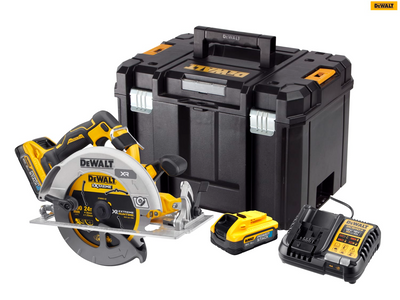 DeWalt DCS573H2T XR Advantage Circular Saw 190mm 18V 2 x 5.0Ah POWERSTACK Li-ion – – Now available at MTN Shop UK.