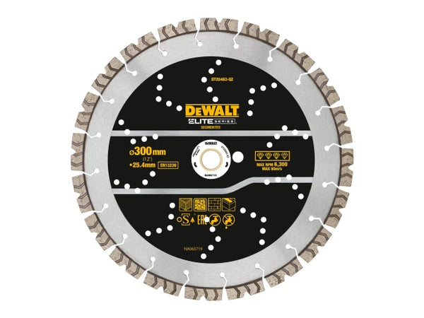 DEWALT ELITE SERIES™ All Purpose Diamond Segmented Wheel 300 x 25.4mm – – Now available at MTN Shop UK.