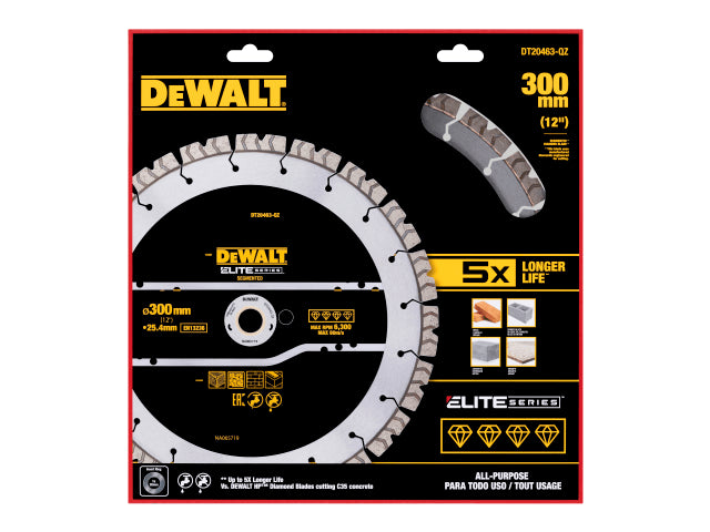 DEWALT ELITE SERIES™ All Purpose Diamond Segmented Wheel 300 x 25.4mm – – Now available at MTN Shop UK. - imagen 2