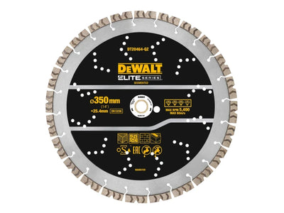 DEWALT ELITE SERIES™ All Purpose Diamond Segmented Wheel 350 x 25.4mm – – Now available at MTN Shop UK.