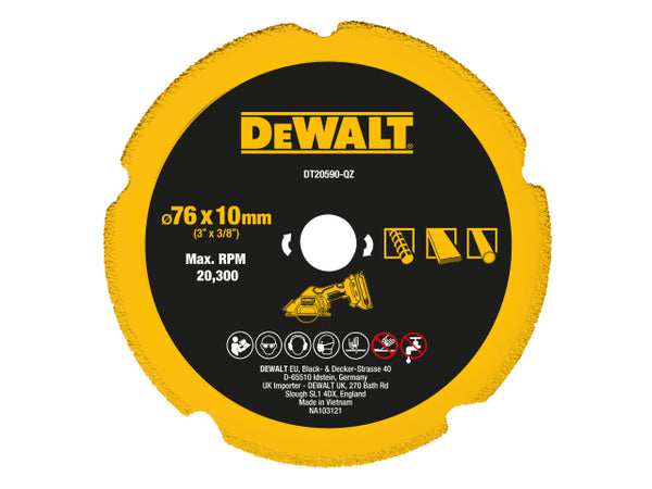 DEWALT DT20590 Diamond Multi Material Blade 75mm – – Now available at MTN Shop UK.