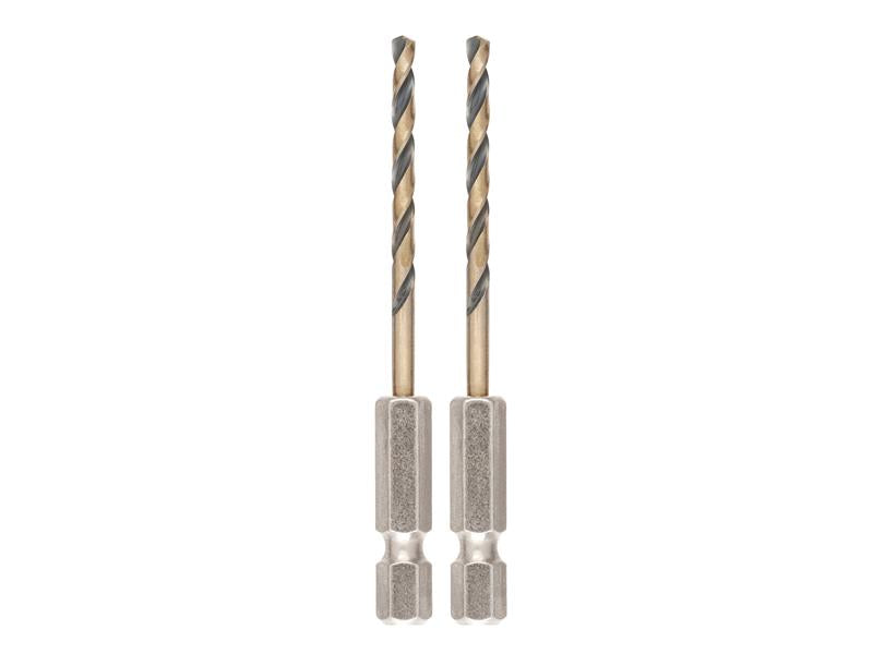 DeWALT Power Tools BLACK&GOLD Hex HSS-G Drill Bits (2) - imagen 2