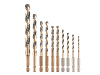 DEWALT DT20620 BLACK&GOLD HSS Drill Set, 10 Piece – – Now available at MTN Shop UK.