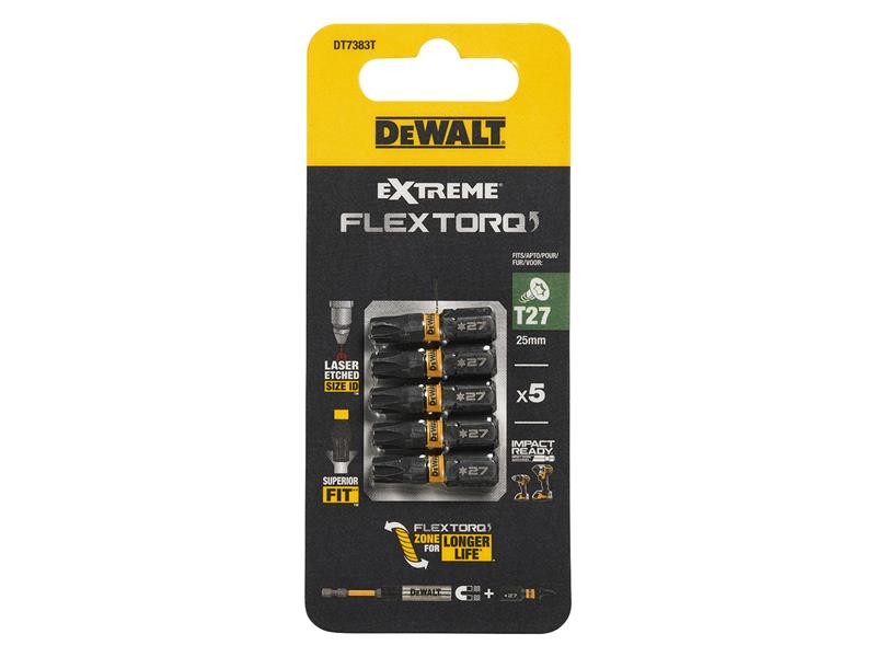 DeWALT Power Tools EXTREME FlexTORQ Bits (Pack 5) - imagen 2