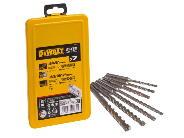 DEWALT Elite Series Carbide SDS+ 7pc Drill Bit Set – – Now available at MTN Shop UK. - imagen 2