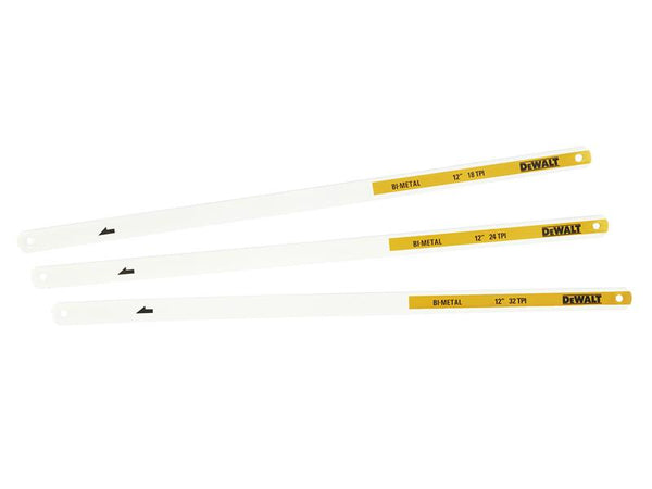 DeWALT Hand Tools Mixed Hacksaw Blade Pack, 3 Piece