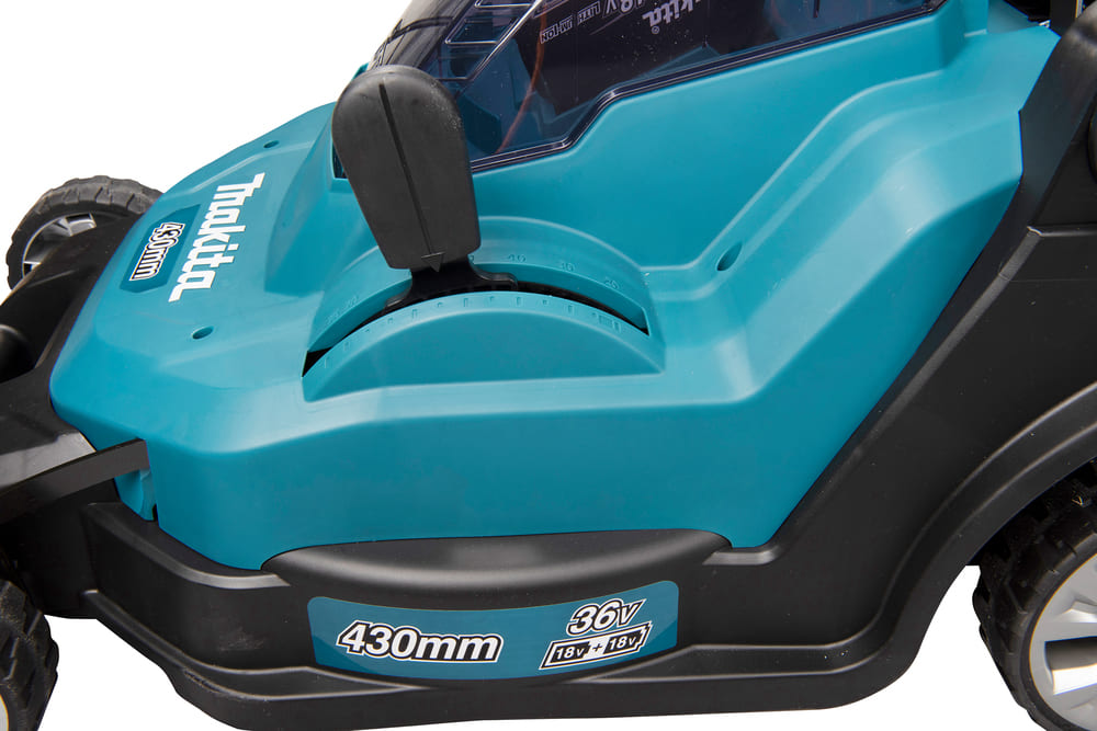 Makita - Makita DLM432 LXT Lawnmower 43cm - Makita cordless lawn mower, 430mm, 36V, blue design. - imagen 3