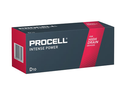 Duracell D Cell PROCELL® Intense Alkaline Batteries (Pack 10)