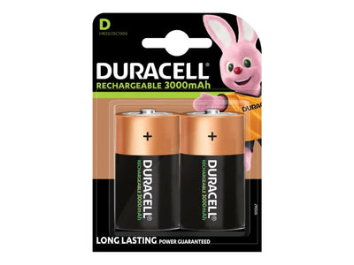 Duracell D Cell 3000Mah Rechargeable Batteries (Pack 2) – – Now available at MTN Shop UK.