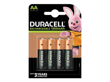 Duracell AA Cell 1300Mah Rechargeable Batteries (Pack 4) – – Now available at MTN Shop UK.