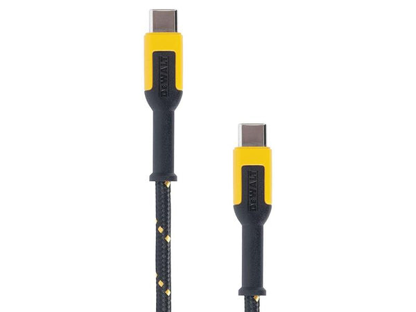 DEWALT Telecoms USB C to USB C Reinforced Charging Cable 1.8m (6ft)